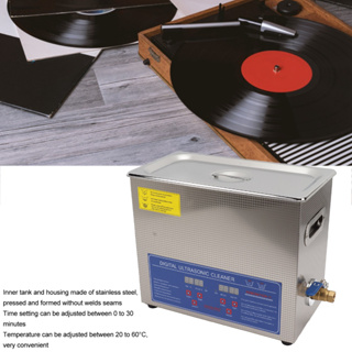 Gemini308 Ultrasonic Vinyl Record Cleaner Washer Heating Function เครื่องทำความสะอาดอัลตราโซนิกสำหรับห้องปฏิบัติการ 6L