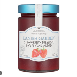 Danish garden - Strawberry preserve 340g No sugar added