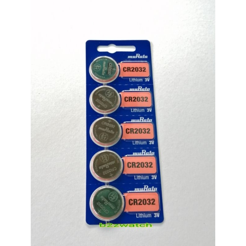 ถ่านลิเธี่ยมหรือถ่านกระดุมMURATAของแท้​เบอร์CR-2032​