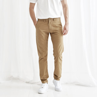 Khaki Bros. - Chinos Tapered Fit - กางเกงชิโน่ขายาว - ทรง Tapered Fit - KM22B801