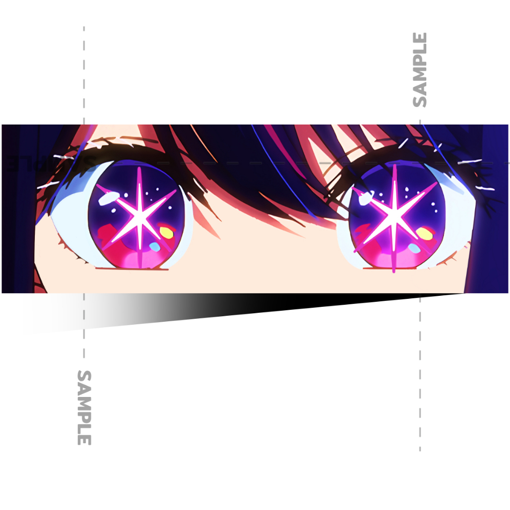Oshi no Ko eye อนิเมะสติ๊กเกอร์ 2 แผ่น เกิดใหม่เป็นลูกโอชิ อนิเมะ