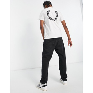 Fred Perry Back Laurel Wreath T-Shirt in White