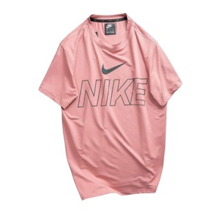 Nike เสื้อยืดออกกำลังกายเเขนสั้น ผ้าลื่น ยืดหยุ่น