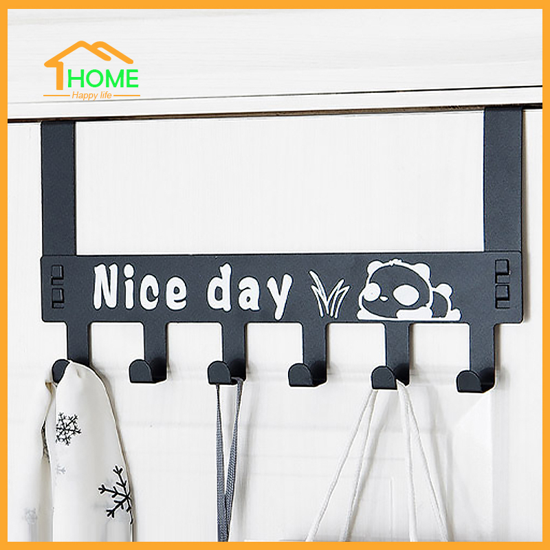 Happylife ที่แขวนของเกี่ยวบานประตูตู้ 6ตะขอ