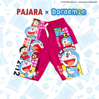 กางเกงขาสั้นเด็ก กางเกงเชิงเด็ก โดเรม่อน ลิขสิทธิ์แท้ cotton100% By PAJARA (DRM66-EN0003)