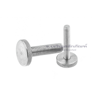 น็อตมือหมุนหัวแบนสแตนเลส M4-M10 Stainless Steel Flat Cylinder Knob Nut ,Stainless Steel Flat Cylinder Knob Bolt