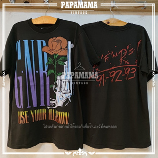 [ METALLICA &amp; GUNS N ROSES ] NORTH AMERICAN TOUR @91-93 เสื้อวง เสื้อทัวร์ เสื้อวินเทจ เสื้อร๊อค papamama vintage