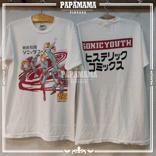 [ SONIC YOUTH ] HYSTERIC COMICS เสื้อวง เสื้ออัลบั้ม โซนิคยูธ เสื้อวินเทจ papamama vintage