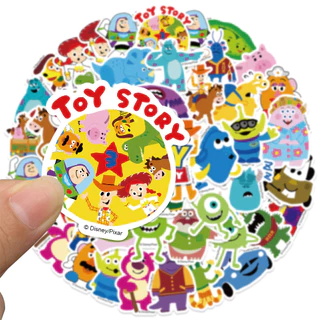 พร้อมส่ง ของแท้100% ทอย สตอรี่ toystory sticker สติกเกอร์กันน้ำรูปแบบที่แตกต่างกัน, 50ชิ้น toy story