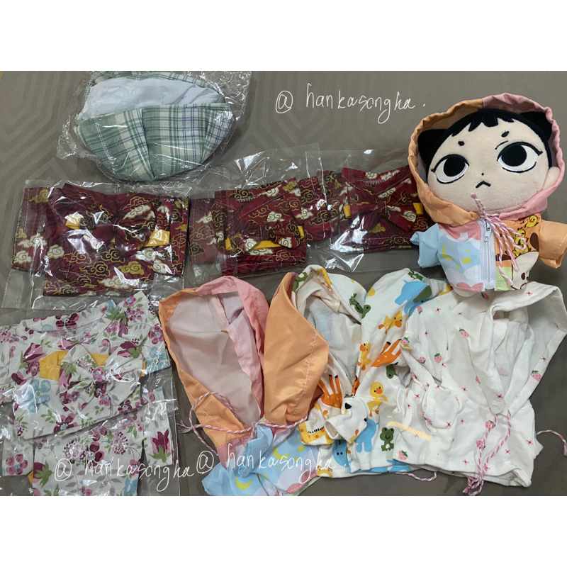 พร้อมส่ง ชุดตุ๊กตา 20 cm 20 ซม. ชุดตุ๊กตา 15cm 15ซม. ชุดกิโมโน ชุดญี่ปุ่น ชุดนักเรียน