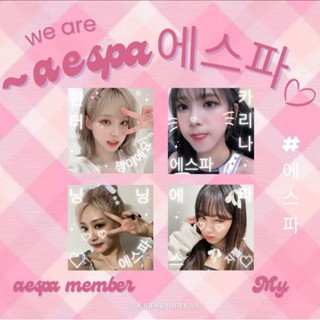 ♡ [ พร้อมส่ง ] สติกเกอร์ เอสป้า aespa Sticker ♡