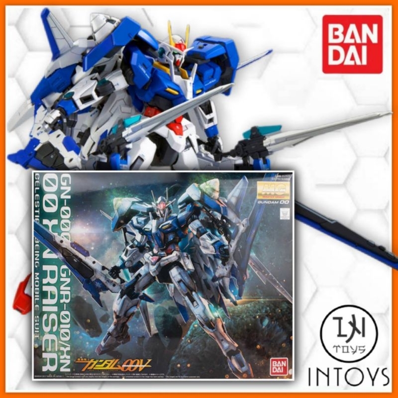 BANDAI - (MG) 1/100 GN-0000+GNR-010/XN  OO XN RAISER ( Gunpla​ / Gundam Plastic​ Kits)