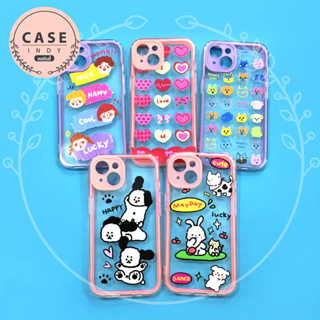 พร้อมส่งเคส 11 13 เคสมือถือประกบ 2ชิ้น นิ่มใส TPU พิมพ์ลายการ์ตูน