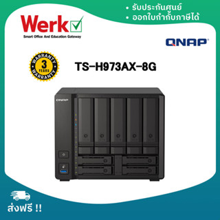 QNAP TS-H973AX-8G Desktop 9-Bay Diskless NAS AMD Ryzen CPU 8GB RAM (อุปกรณ์จัดเก็บข้อมูลบนเครือข่าย)