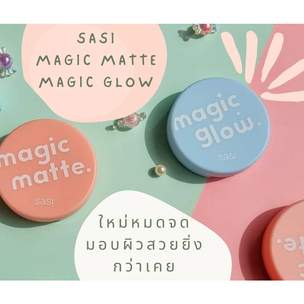 sasi Magic Matte Foundation Powder Vol.2 &amp; Magic Glow Foundation Powder