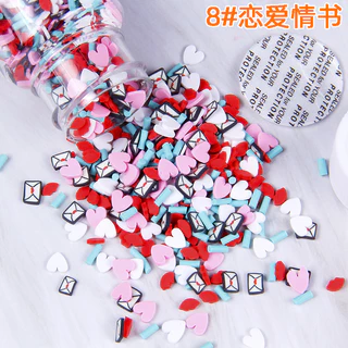 B004 ฟีโม่ตกแต่ง เม็ดตกแต่ง อุปกรณ์ DIY ลูกบอล DIY (ขวด 15 g) ราคาต่อชิ้น พร้อมส่งจากไทย
