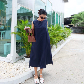 Envy minimal maxi dress l ชุดเดรสแขนกุด