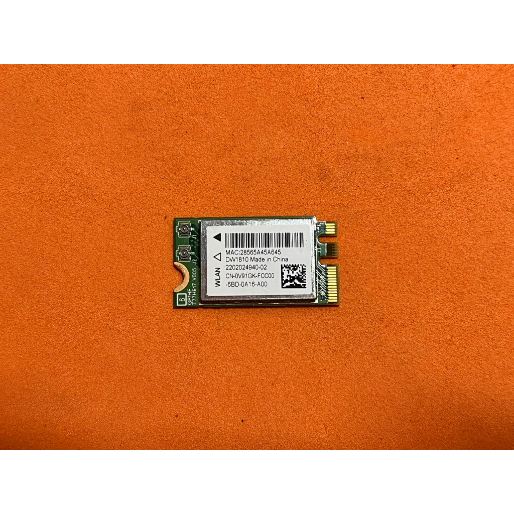 การ์ดไวเลส Dell Inspiron 15 - 3000 5570 Vostro 3580 WLan WiFi Wireless Module Card QCNFA435 (มือสอง)