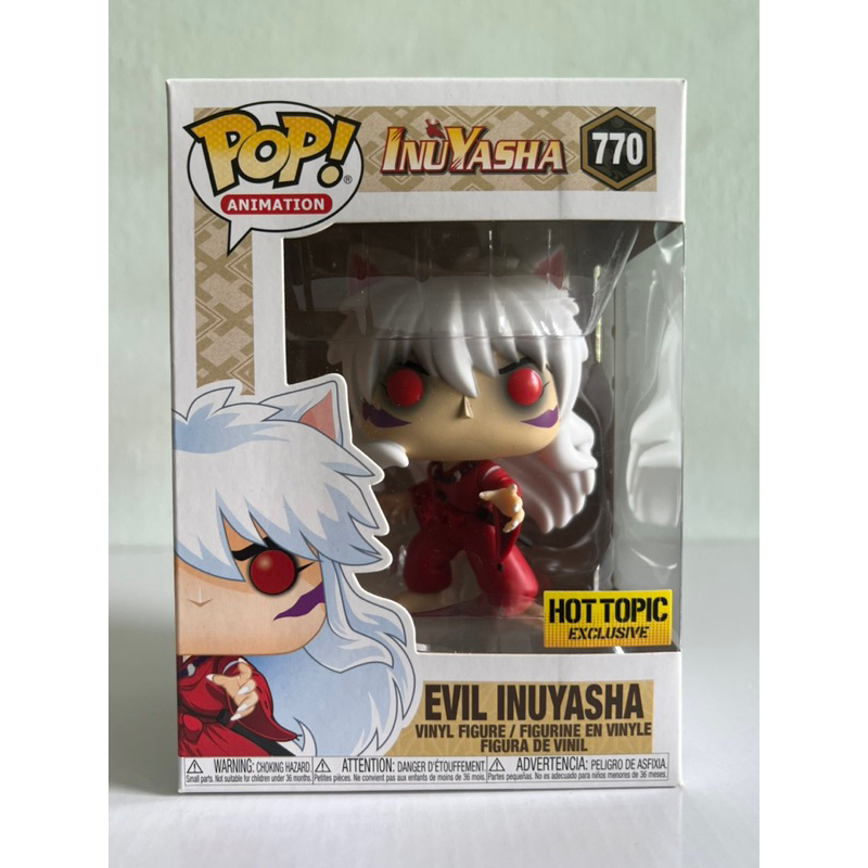 Funko Pop Action Figure Hot Topic Exclusive, Evil Inuyasha No. 770