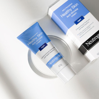 Neutrogena Healthy Skin Anti-Wrinkle Cream Night 40g ผลิตภัณฑ์ครีมดูแลผิวหน้าตอนกลางคืนสูตรพรีเมี่ยมช่วยให้ริ้วรอยจางลง