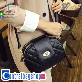 centralbagshop(C-P008)-L1กระเป๋าสะพายข้างลายตาข่าย