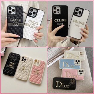 ✨ของขวัญฟรี✨เคสไอโฟน 14 Pro Max 13 12 11 เคส for iPhone13 CELINE ลายกุชชี่ หรูหรา แบรนด์ดัง พกง่ายๆ การป้องกันการตก Case