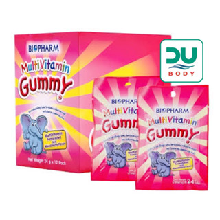 [&gt;ซอง 24 g&lt;] Biopharm Gummy Multivitamin (ล็อตใหม่สุด2/3/24) ขนมเจลาติน ผสมวิตามินรวม กลิ่นมิกซ์เบอร์รี่