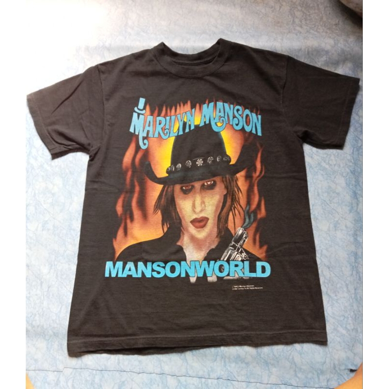 เสื้อยืดวินเทจ Marilyn Manson 2002