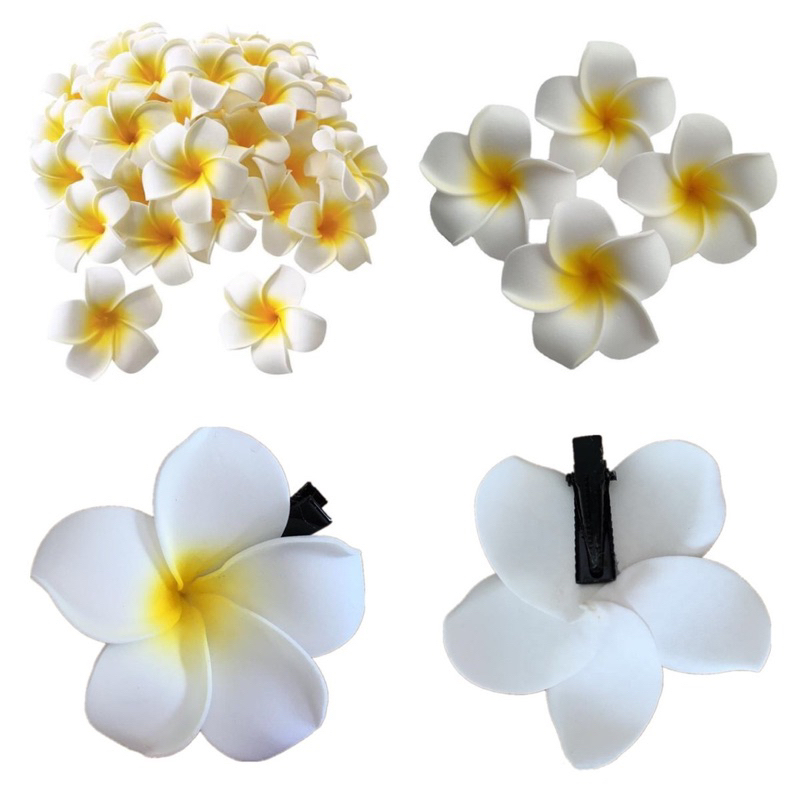 กิ๊บดอกไม้ปลอม 7cm มี2แบบ กิ๊บติดผมแบบดอกไม้ Fake Flower Hair Clip 7cm 2 Types HUA