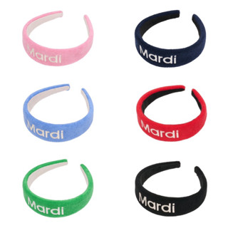 พรีออเดอร์ HAIR BAND LOGO EMBELLISHMENT TERRY