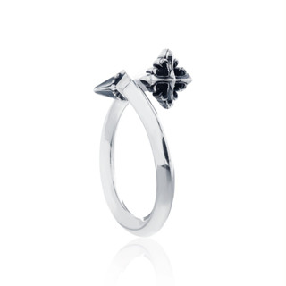 ake ake Rituals Cross Spear Ring แหวนเงินแท้ 925 แกะมือขัดเงาลงดำขับลาย ลาย Rituals Cross