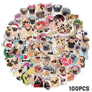 สติ๊กเกอร์ น้องหมา PUG 503 น้องปั๊ก 100ชิ้น น้องน่ารักมาก ปัก หมาปั๊ก ไซบีเรียน ฮัสกี ชิบะอินุ ชิบะ สุนัข หมาpug ปั๊ก