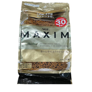 maxim สีทอง จากญี่ปุ่น กาแฟผงชงสำเร็จรูป ขนาด 60 g และ 120 g