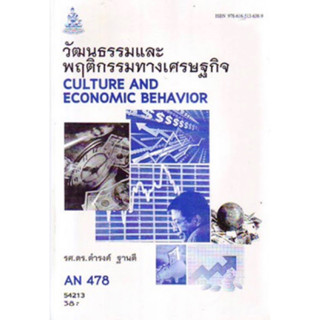 ตำราเรียนราม AN478 (ANT4078) 54213 วัฒนธรรมและพฤติกรรมทางเศรษฐกิจ