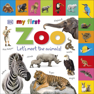 My First Zoo Lets Meet the Animals Board book My First Tabbed Board Book English