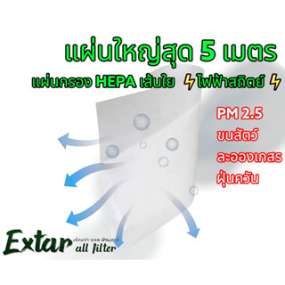 แผ่นกรอง Hepa ใยไฟฟ้าสถิต แผ่นกรองฝุ่น PM 2.5 แผ่นฟอกอากาศ แผ่นกรองฝุ่น ฟิวเตอร์กรองฝุ่น DIY แผ่นกรองเอนกประสงค์