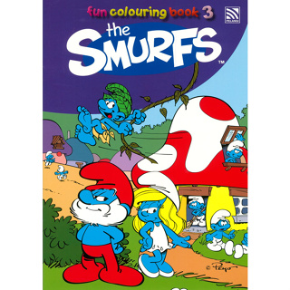 สมุดภาพระบายสี The Smurfs Fun Colouring Book 3