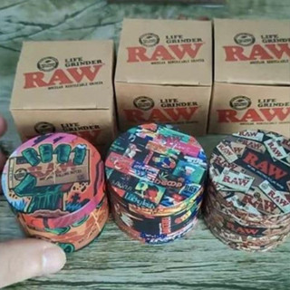 พร้อมส่ง RAW Grinder ที่บด ที่บดสมุนไพร raw ขนาด 50mm เครื่องบดสมุนไพร เครื่องบดยาสูบ บดยาสูบ บดสมุนไพร