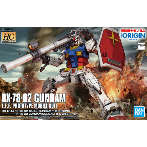 Bandai กันพลา กันดั้ม HG 1/144 RX-78-02 GUNDAM (GUNDAM THE ORIGIN VER.) พร้อมส่ง งานแท้