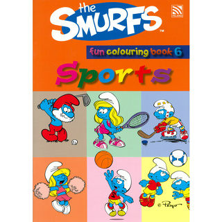 สมุดภาพระบายสี The Smurfs Fun Colouring Book 6