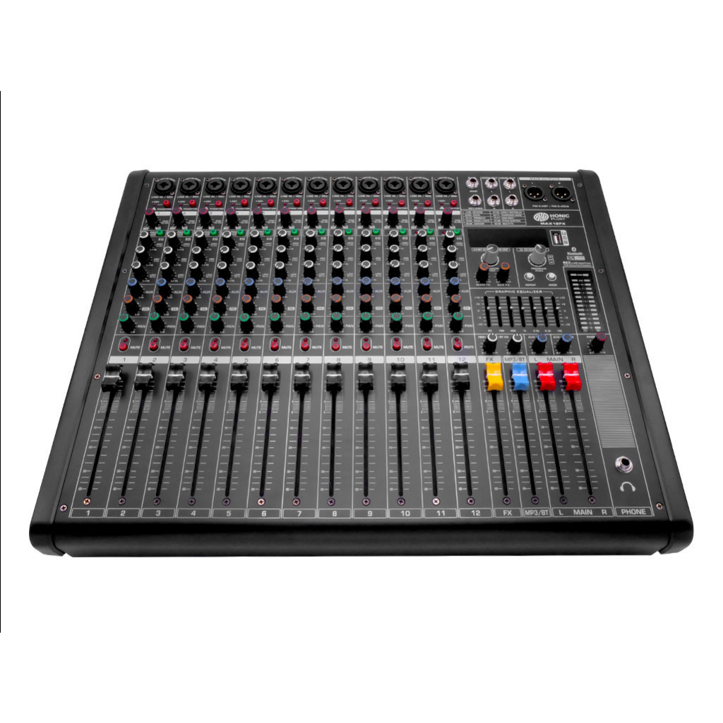 HONIC MAX8FX มิกซ์เซอร์ 8 CH กำลังขับ 300Wx2 4 Ohm รองรับการใช้งาน MIC/Line 8 ช่อง MAX-8FX MAX 8FX