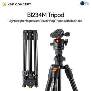 K&amp;F Concept BI234M Lightweight Magnesium Travel/Vlog Tripod with Ball Head ศูนย์ไทย 1 ปี