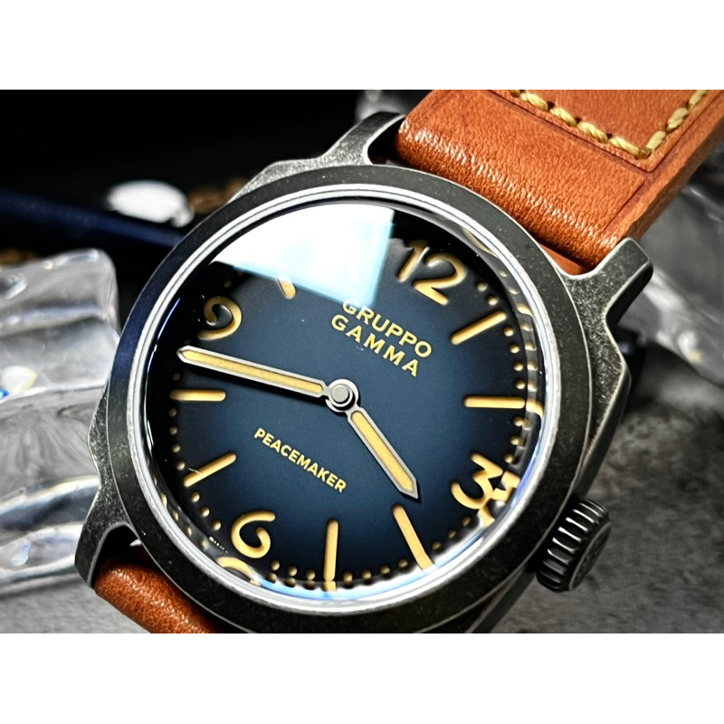 นาฬิกา Gruppo Gamma Peacemaker PA-04 (รุ่นตัวเรือน Aging Steel ไม่มีเข็มวินาที)