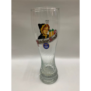 altes Weizenbierglas 0.5 L , HOFBRÄU MÜNCHNER KINDL แก้วเบียร์ งานสะสม แก้วเบียร์ ใบใหญ่ งานหายาก