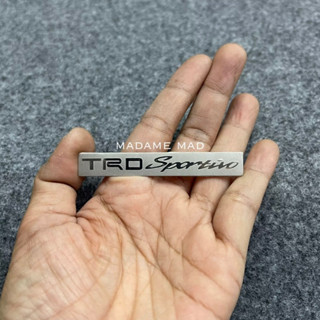 โลโก้ TRD Sportivo เพลทอลูมิเนียม ขนาด 7x1cm (ราคาต่อชิ้น)