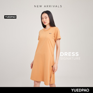 Yuedpao No.1 เสื้อยืดSignature Dress Summer ผ้าหนาทรงสวย ยับยากรีดง่าย รับประกันไม่ย้วย 2 ปี ชุดเดรส สี Sunrise