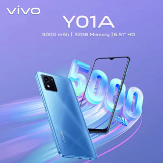 Vivo Y01A (Ram 2GB /ROM 32GB)  สมาร์ทโฟน หน้าจอ 6.51 นิ้ว Helio P35 Octa Core (By SuperTStore)