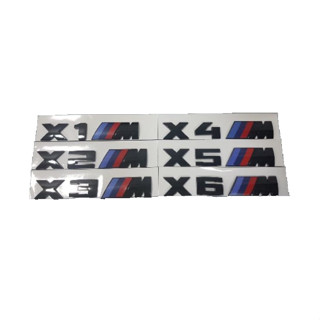 โลโก้ เอ็กซ์ ซีรีย์ ติดท้ายบีเอ็ม สีดำเงา ทุกซีรีย์ BMW X1 / 2 / 3 / 4 / 5 / 6 M Series black letter logo fro rear trunk