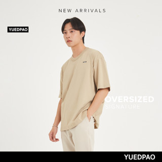 Yuedpao No.1 เสื้อยืด Signature Oversize Summer ผ้าหนาทรงสวย ยับยากรีดง่าย รับประกันไม่ย้วย 2 ปี เสื้อยืด สี  Earth