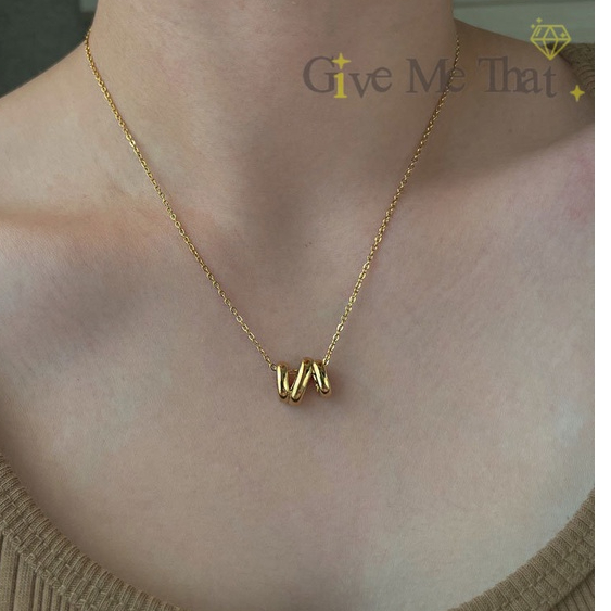 สร้อยคอสแตนเลสแท้ รุ่นจี้มินิมอลน่ารัก Givemethat